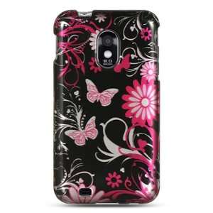 VMG Sprint Samsung Galaxy S II S2 Design Hard 2 Pc Case   Pink Purple 