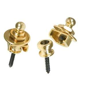  Mighty Mite Pro Strap Locks Schaller Compatible   Gold 