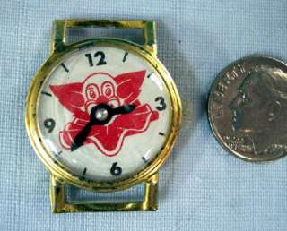 Bozo The Clown ~ Tin & Celluloid Toy Watch 1950s Japan  