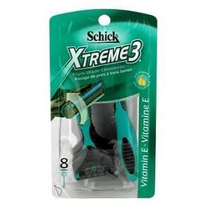  Schick Xtreme 3 Disposables Sensitive (Pack of 8) Health 