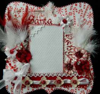 MOMZ Santa Baby First Christmas Pre Made Scrapbook Page Glamourous 