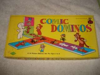 VINTAGE 1971 COMIC DOMINOS CARTOONS PICTURE SET BOARD GAME  