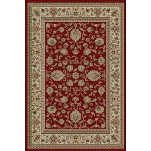  Tayse Sensation 4720 Red 53 Round Area Rug