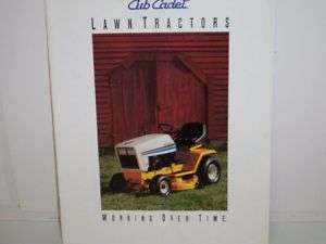 Cub Cadet Lawn Tractors 1992 Brochure  