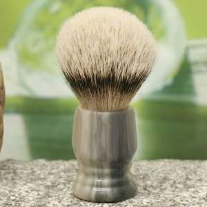 Shaving Brush 102 Horn Imitation Handmade Silver Tip Badger