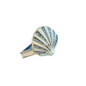   Rose Coastal Collection Shell Napkin Ring, Set of 4
