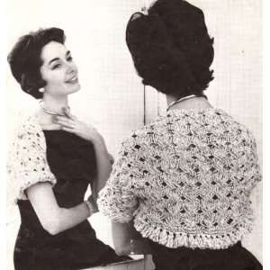  Knitting PATTERN to make   Knitted Quick Knit Cable Bolero Shrug 