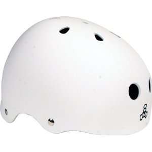   Eight Helmet White Rubber Small Skate Helmets