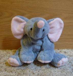 TY INC. 2007 PLUFFIES BABY WINKS THE ELEPHANT SOFT *LN  