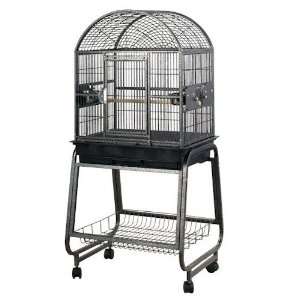  Solid Top Dome Bird Cage   Black