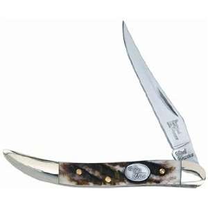 Steel Warrior Pocket Knife SMALL TOOTHPICK Winter Aged Bone Stag SW 