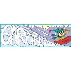  Garfield Snowboarding Wall Mural