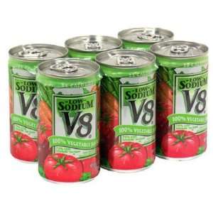 V8 Vegetable Juice, Low Sodium (5.5 oz), 6 ct Cans, 8 ct (Quantity of 