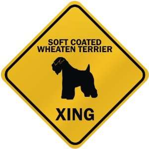  ONLY  SOFT COATED WHEATEN TERRIER XING  CROSSING SIGN 