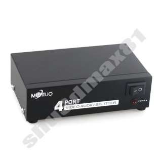 Port 3RCA AV Audio Video TV Splitter Switch Box S1429 Features
