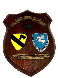 Vietnam 1967 1968 Army 1st Cav. Div Air Helocopter Cavalry Wall Plaque 