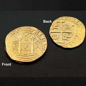  356 03 Spanish 8 Escudos Gold Coin Replica