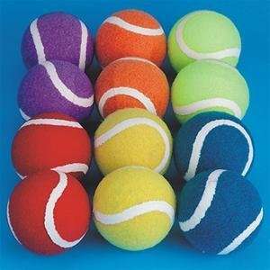    Rainbow Spectrum Tennis Balls (Pack of 12)