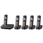 PANASONIC DECT 6.0 WIRELESS PHONE W/ ANSWERING SYSTEM & 5 HANDSETS 