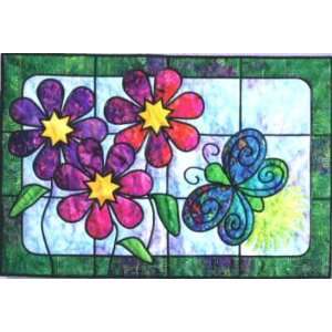  PT2146 Lightening Bug Lane Stained Glass Quilt Pattern by 