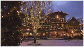 DVD Holiday Christmas Village Town Light Relaxing Video  