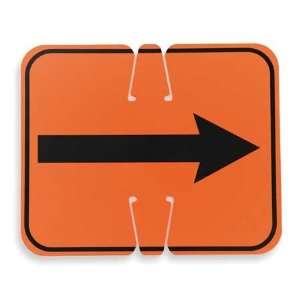  CORTINA 03 550 2WA Traffic Cone Sign,Orange/Black,Rev 