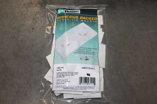   for 100 panduit abm112 a c white adhesive backed cable tie mounts nib