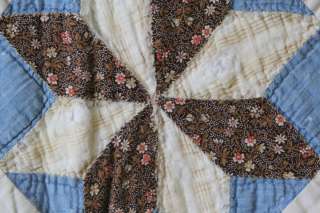 L460 ANTIQUE AMERICAN EIGHT POINT STAR QUILT  