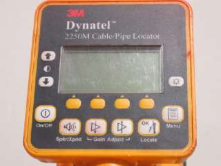 3M/DYNATEL 2250M UNDERGROUND CABLE/PIPE UTILITY LOCATOR  