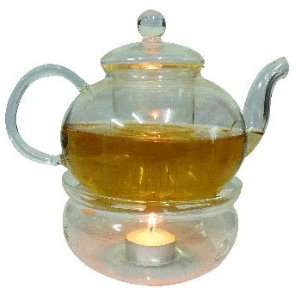  Glass Tea Pot with Warmer 