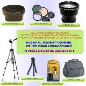  10PC LENS KIT FOR KODAK Z1012 Z812 Z8612 3X TELEPHOTO LENS,WIDE LENS 