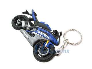 Motocross Dirt Bike Rubber Key Chain Yamaha R6 R1 KC05  