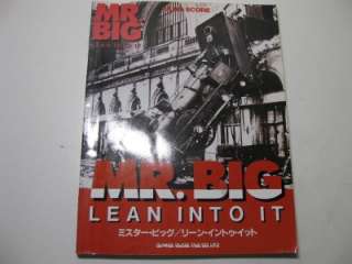 MR. BIG LEAN INTO IT JAPAN BAND SCORE TAB PAUL GILBERT  