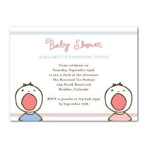  Baby Shower Invitations   Screaming Twins Chocolate By 
