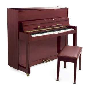    Inch Acoustic Studio Upright Piano,Mahogany Red Musical Instruments