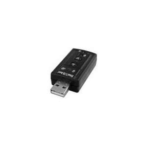  Virtual 7.1 USB Stereo External Sound Card (Black) for Hp 