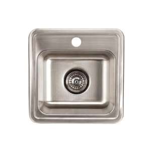   Stainless Steel 1 hole Drop in Bar/Utility Sink