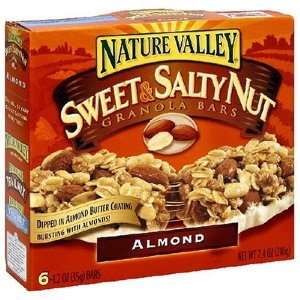 Nature Valley Sweet & Salty Nut Granola Bars, Almond, 6 Count Boxes 