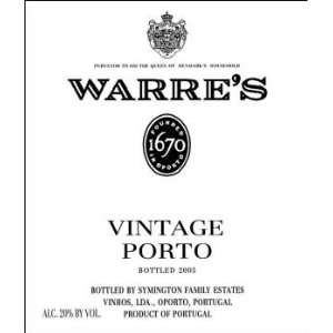   2000 Warres Vintage Port 375 mL Half Bottle Grocery & Gourmet Food
