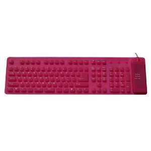 Flexible Keyboard Rose Pink   PS/2, USB Electronics