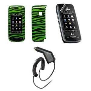   Screen Protector + Rapid Car Charger for LG Voyager VX10000 [Accessory