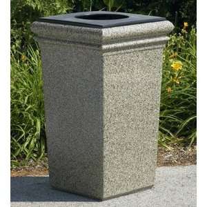  30 Gallon StoneTec Waste Container with Lid and Liner 
