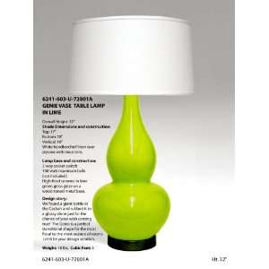  Genie Vase Lamp   Lime
