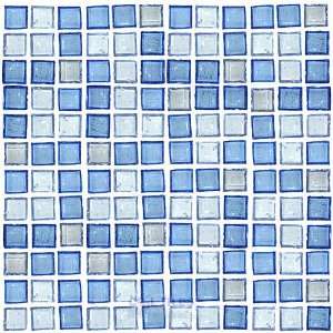  Ashland blended 1 glass tile in clear icicle blend 12 7/8 